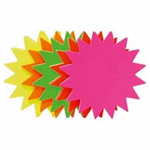 Fluoro Star Bombs  Packet of 60  150mm